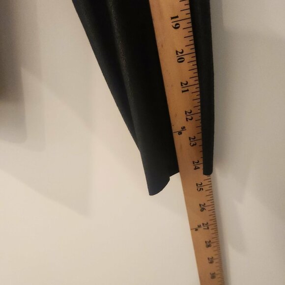 Lily Star Waterfall Draped Faux Suede Zip Jacket Black Gold Metallic Sz XXL Moto - Picture 10 of 11